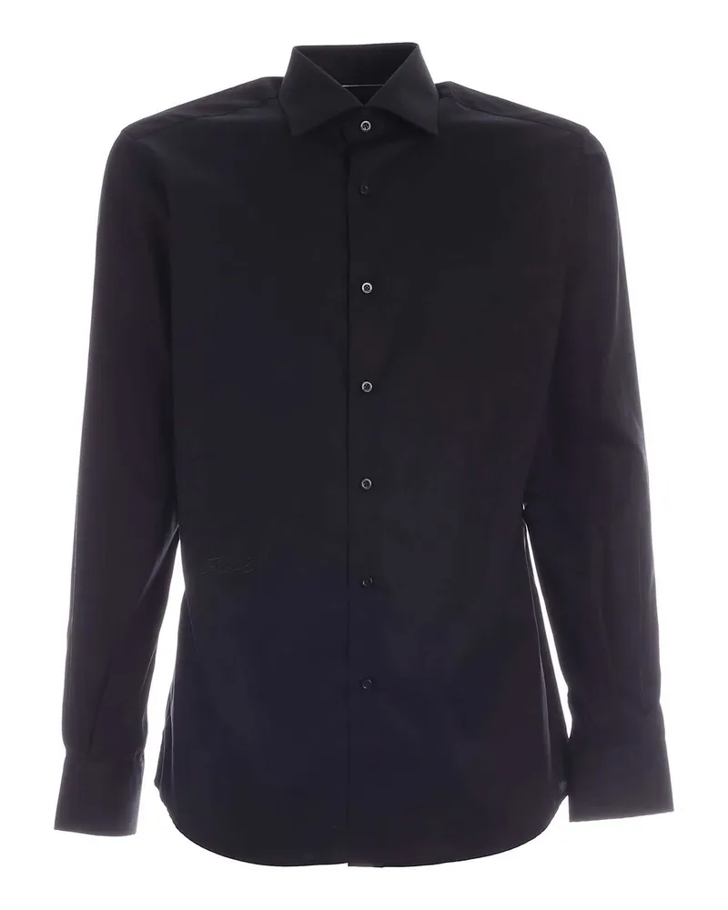 Karl Lagerfeld Hemd - Schwarz Schwarz
