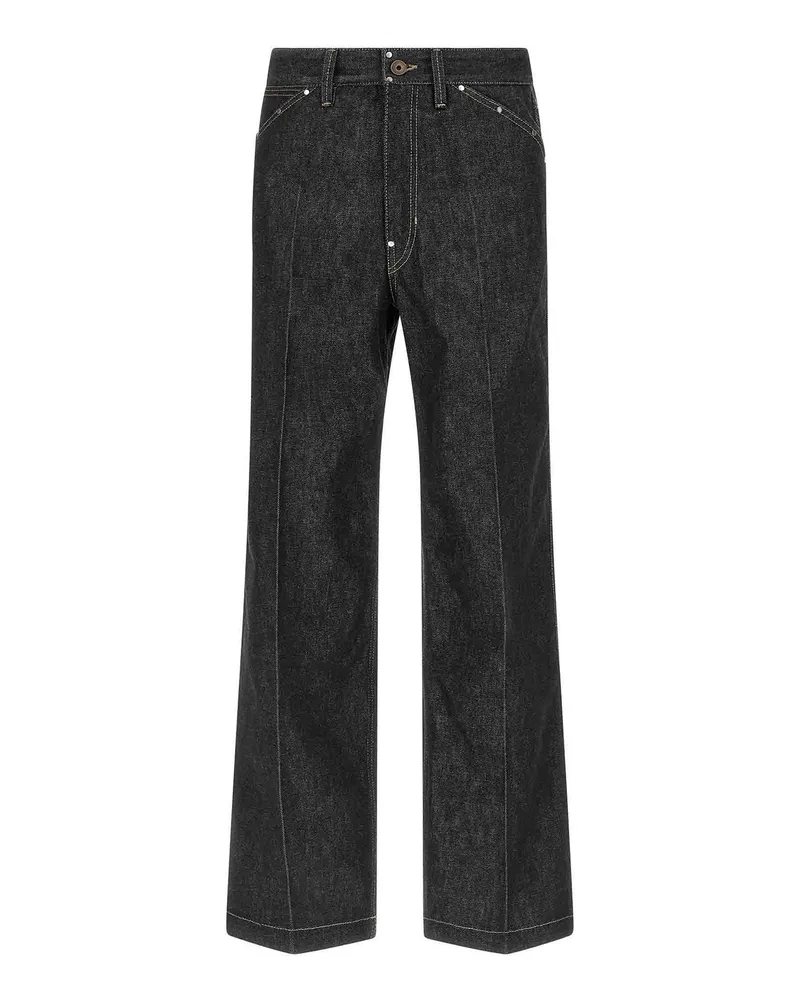 Christophe Lemaire Straight Leg Jeans - Schwarz Schwarz
