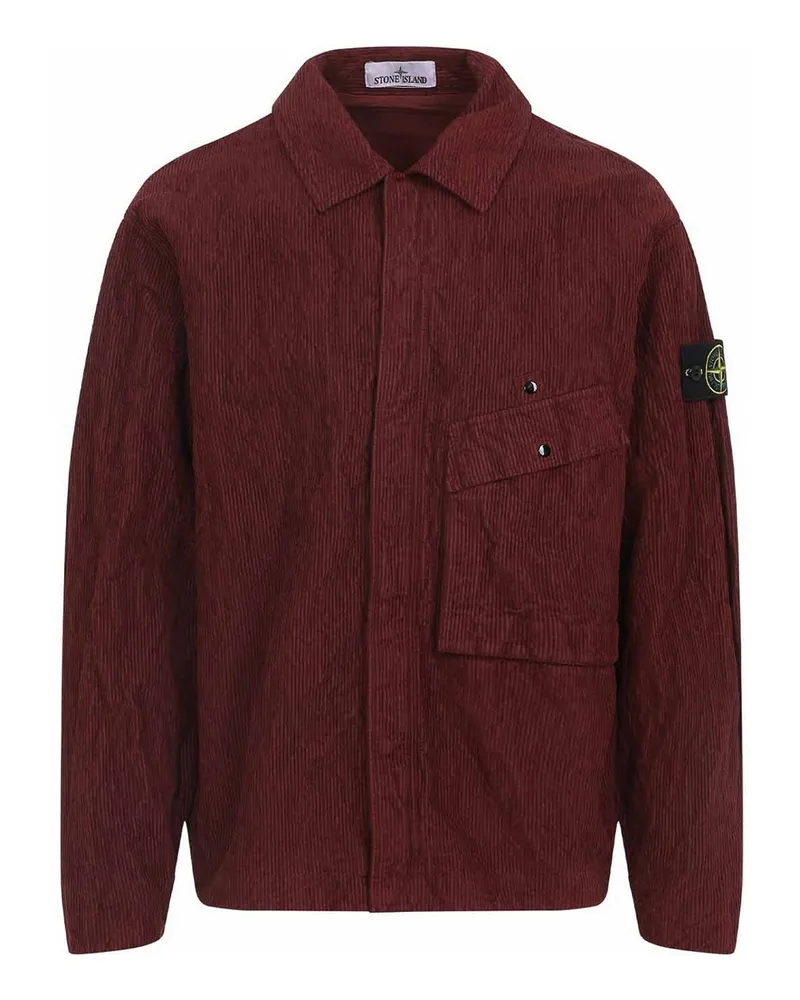Stone Island Hemd - Dunkelrot Dunkelrot