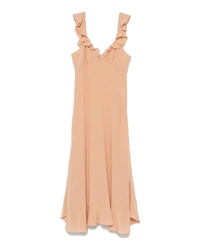 Chloé Knielanges Kleid - Braun Braun