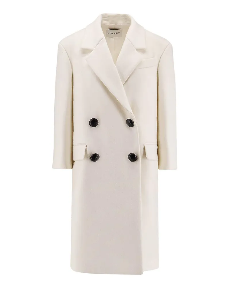 Givenchy Kurzer Mantel - Weiß Weiß