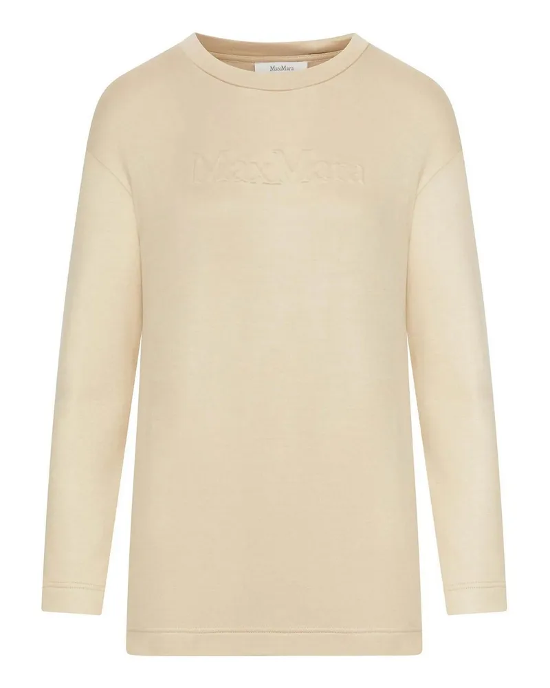 Max Mara Rundhalspullover - Beige Beige