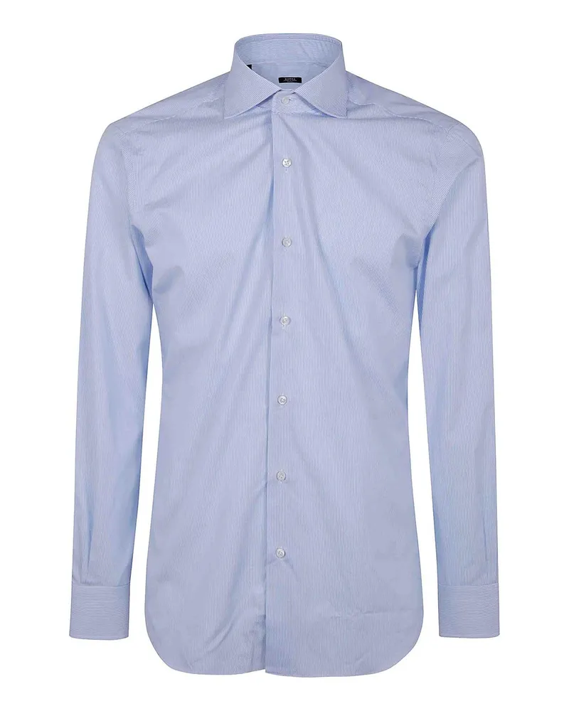 BARBA Hemd - Blau Blau