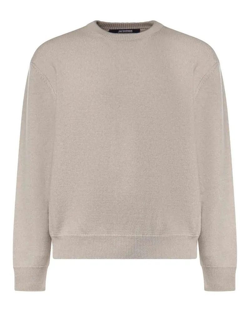 Jacquemus Rundhalspullover - Hellbeige Hellbeige