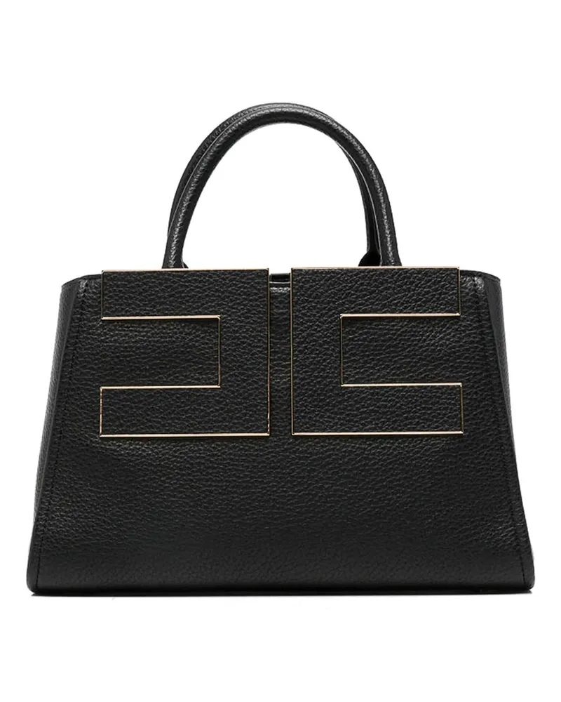 Elisabetta Franchi Schultertasche - Schwarz Schwarz