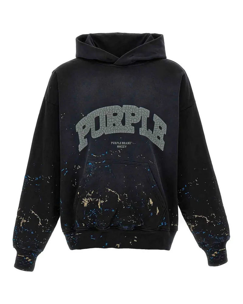 PURPLE BRAND Sweatshirt - Schwarz Schwarz