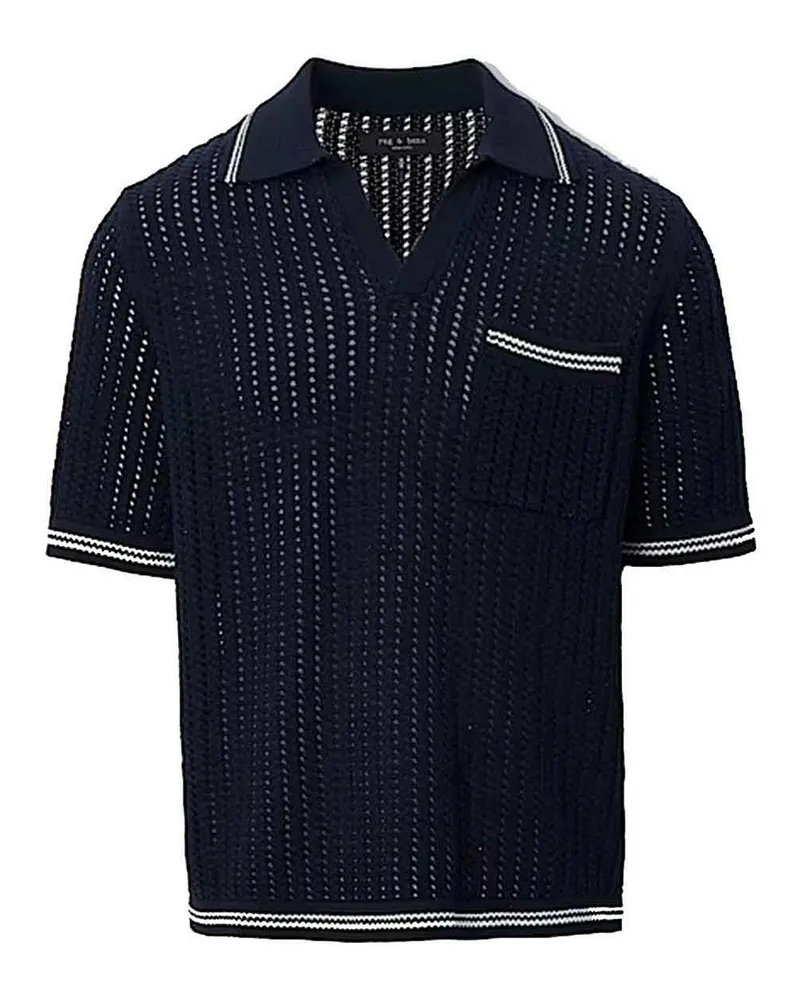 Rag & Bone Poloshirt - Blau Blau