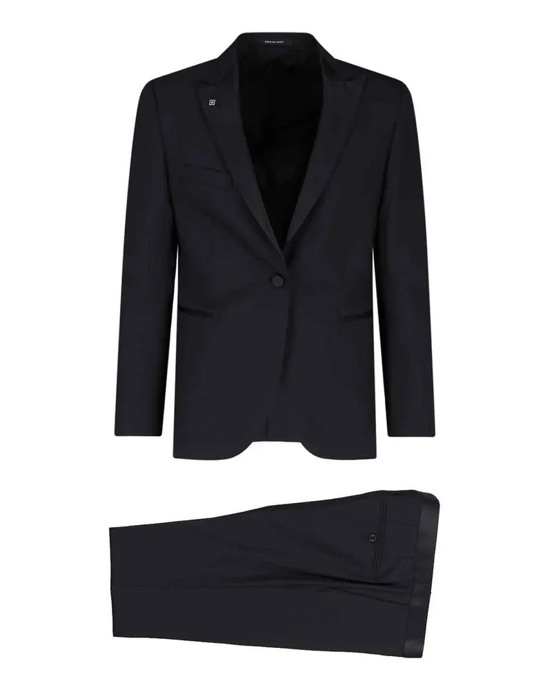 Tagliatore Eleganter Anzug - Schwarz Schwarz