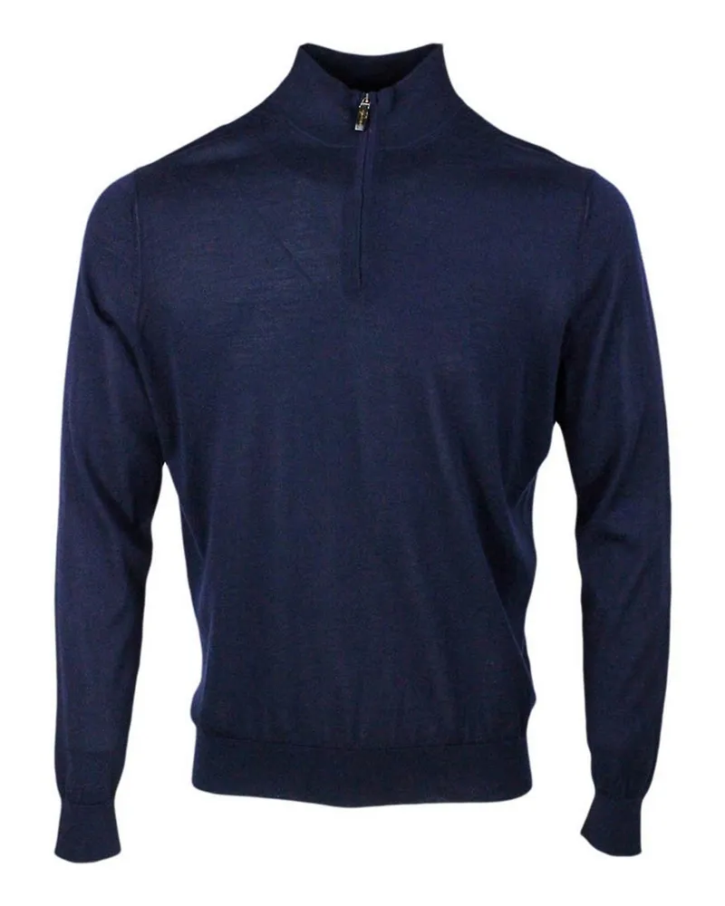 Colombo Rundhalspullover - Blau Blau