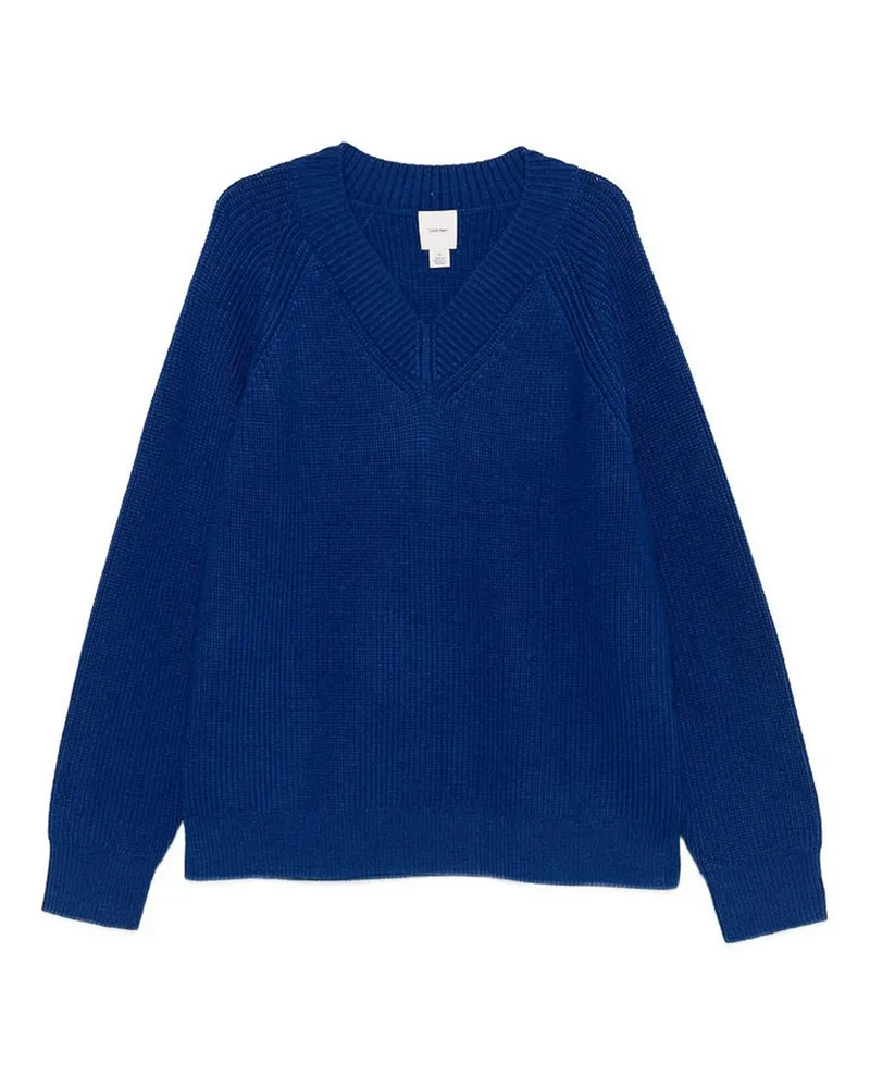 Calvin Klein Rundhalspullover - Blau Blau