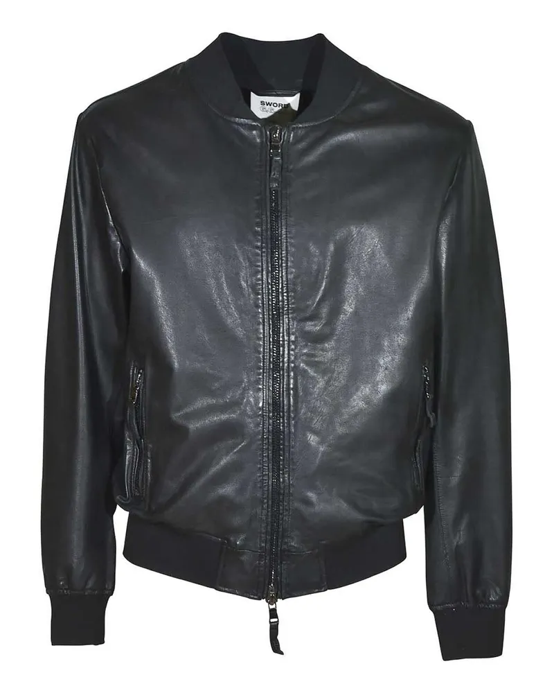 s.w.o.r.d 6.6.44 S. W.O. R.D 6.6.44 Lederjacke - Schwarz Schwarz
