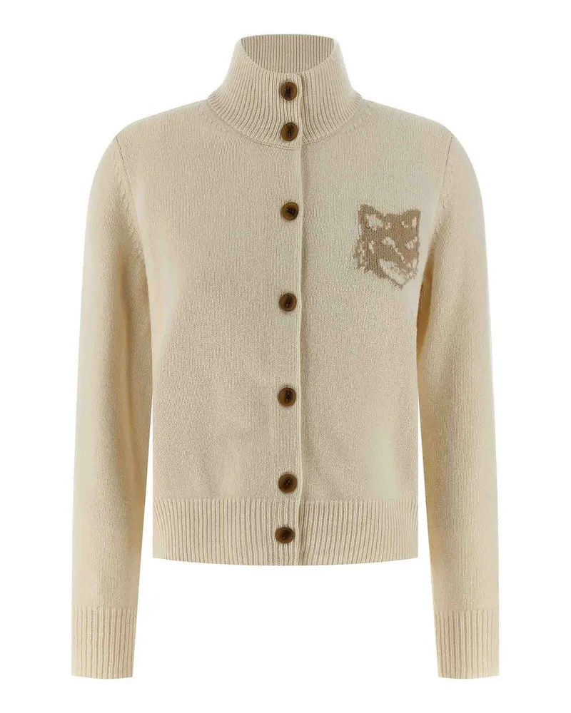 Kitsuné Cardigan - Beige Beige