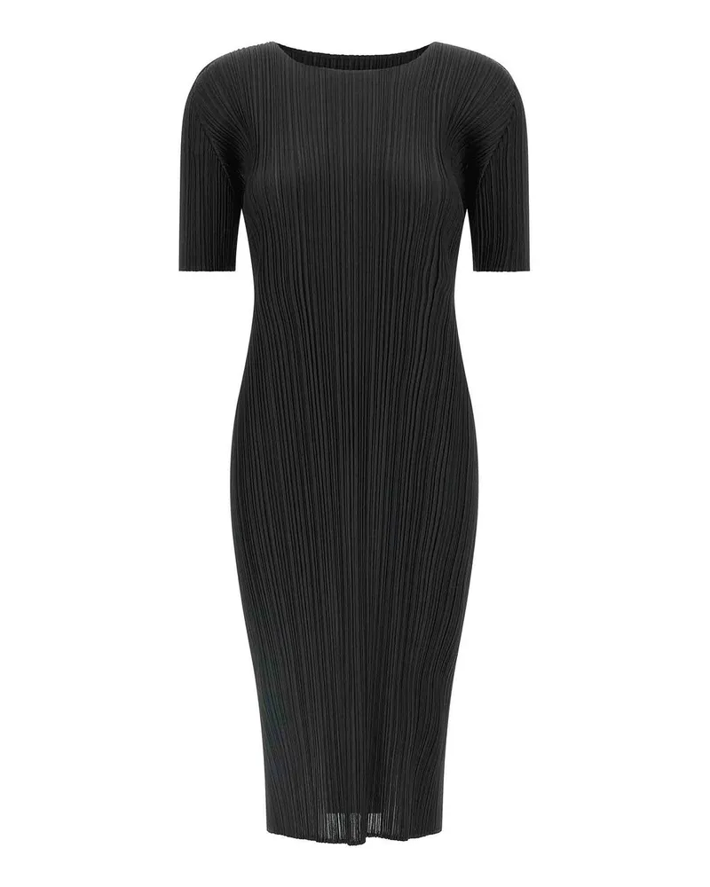 Issey Miyake Knielanges Kleid - Schwarz Schwarz