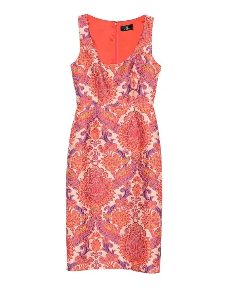 Etro Kurzes Kleid - Hellrot Hellrot