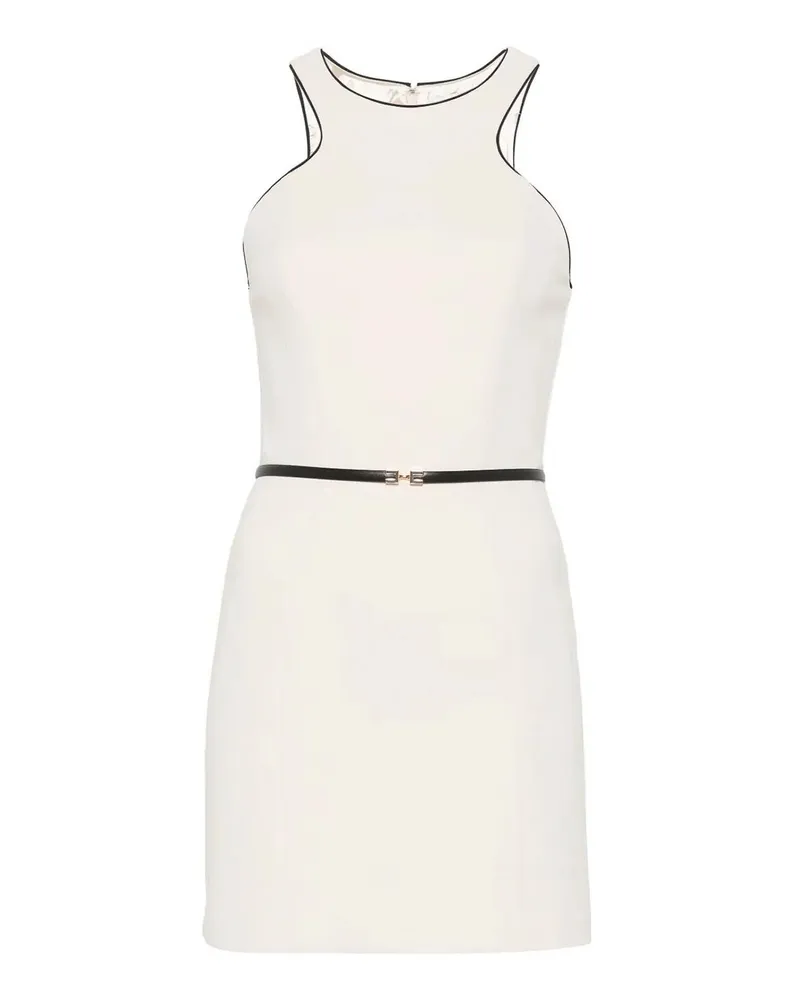 Elisabetta Franchi Knielanges Kleid - Weiß Weiß