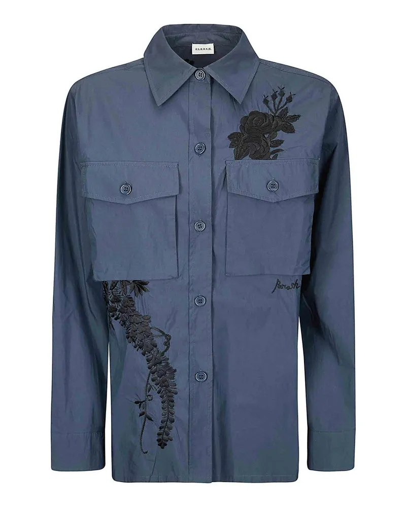 P.A.R.O.S.H. P. A.R. O.S. H. Hemd - Blau Blau