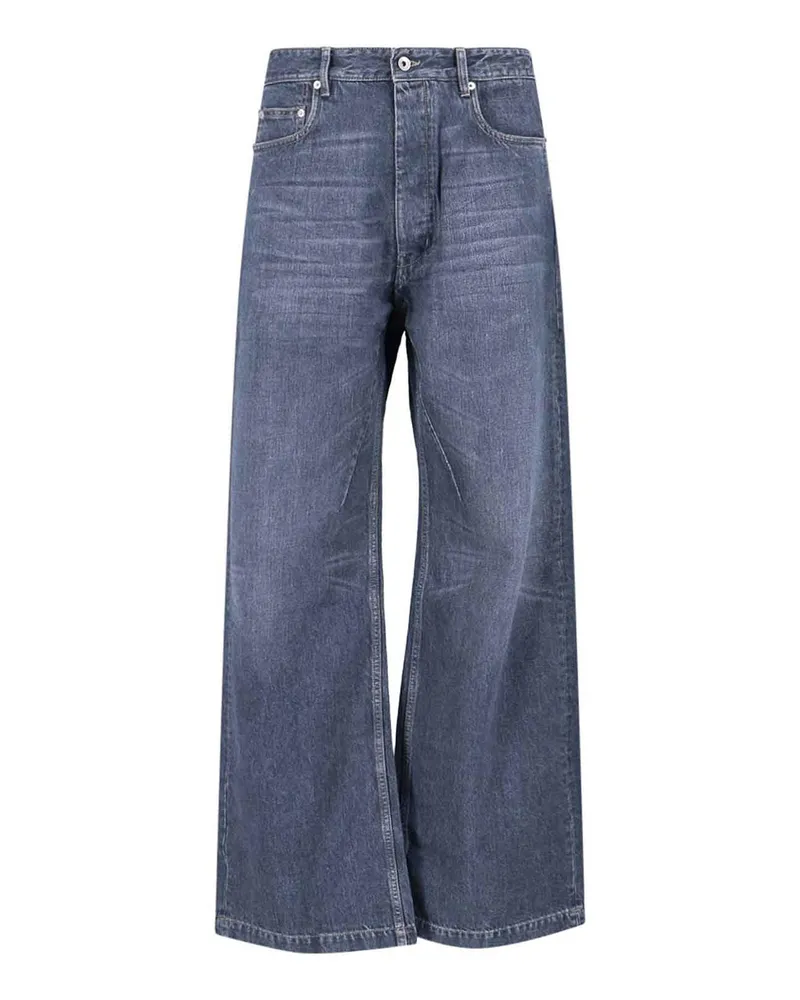 Rick Owens Straight Leg Jeans - Blau Blau