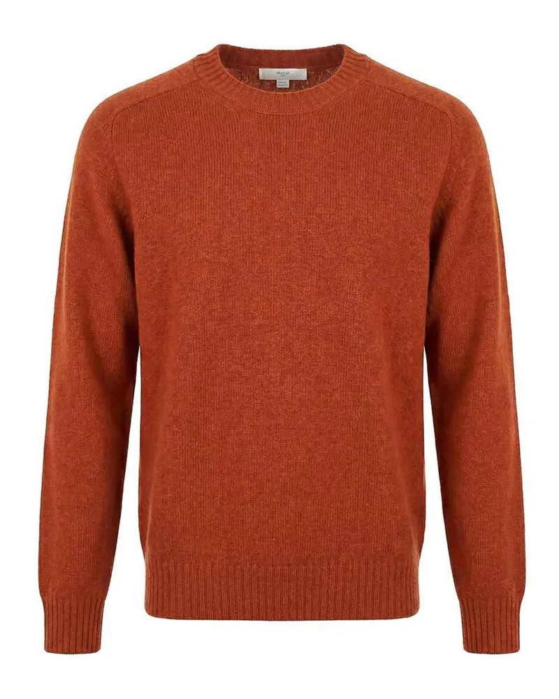Malo Rundhalspullover - Orange Orange