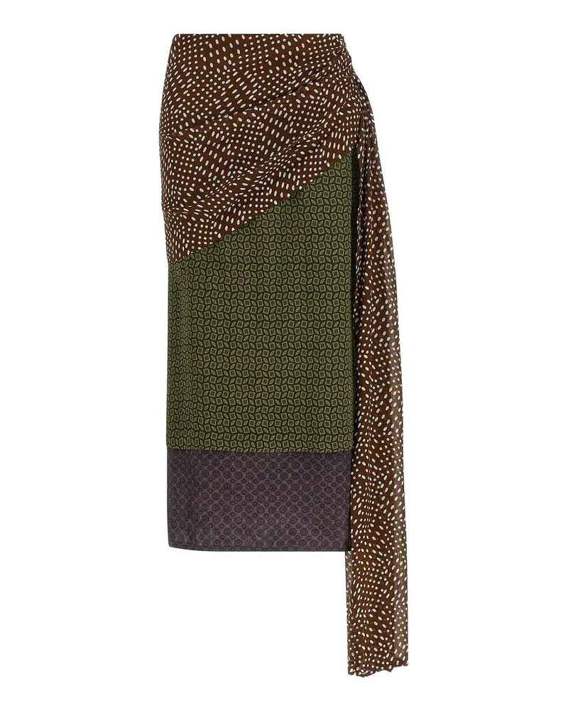 Dries van Noten Midirock - Grün Grün