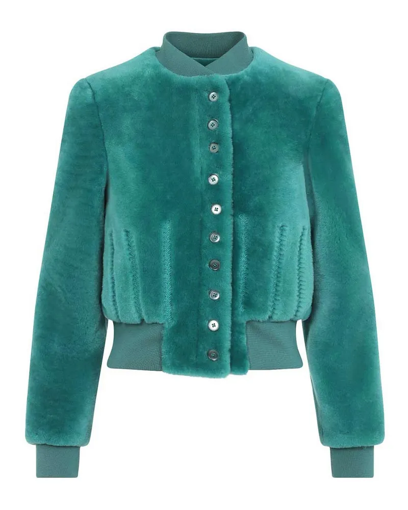 Alexander McQueen Bomberjacke - Hellblau Hellblau