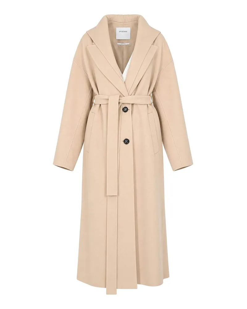 SPORTMAX Langer Mantel - Beige Beige