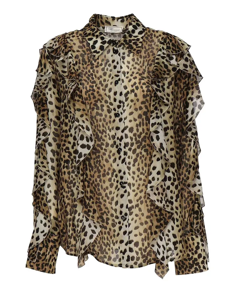 Blumarine Hemd - Braun Animal