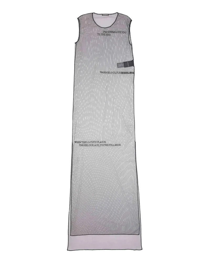 Ann Demeulemeester Knielanges Kleid - Schwarz Schwarz