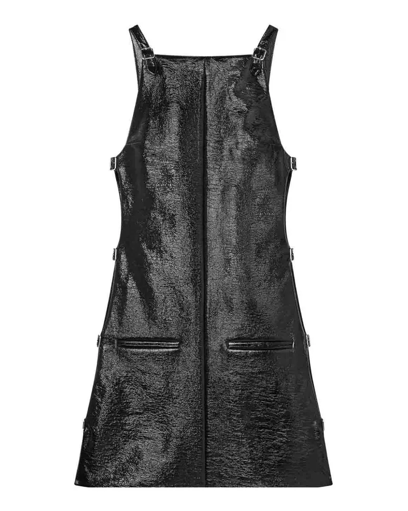 Courrèges Knielanges Kleid - Schwarz Schwarz