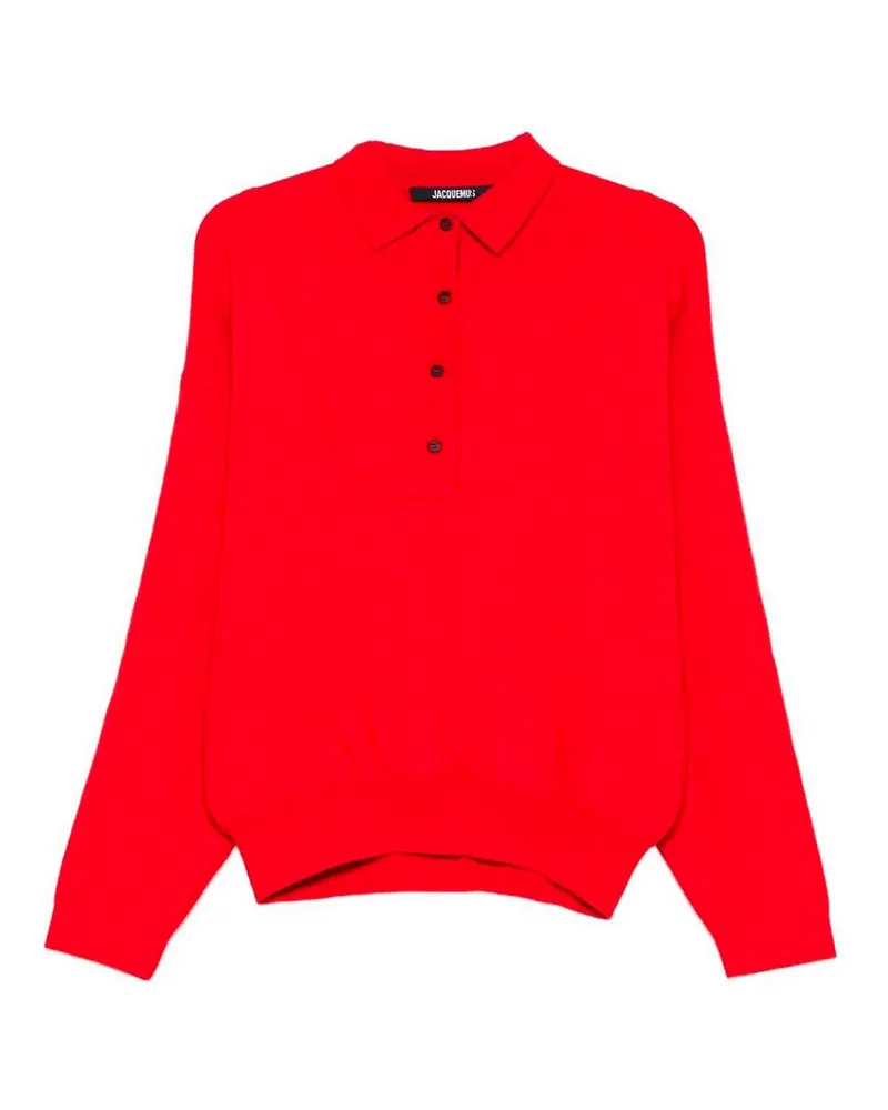 Jacquemus Rundhalspullover - Rot Rot
