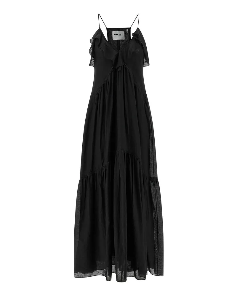 Étoile Isabel Marant Knielanges Kleid - Schwarz Schwarz