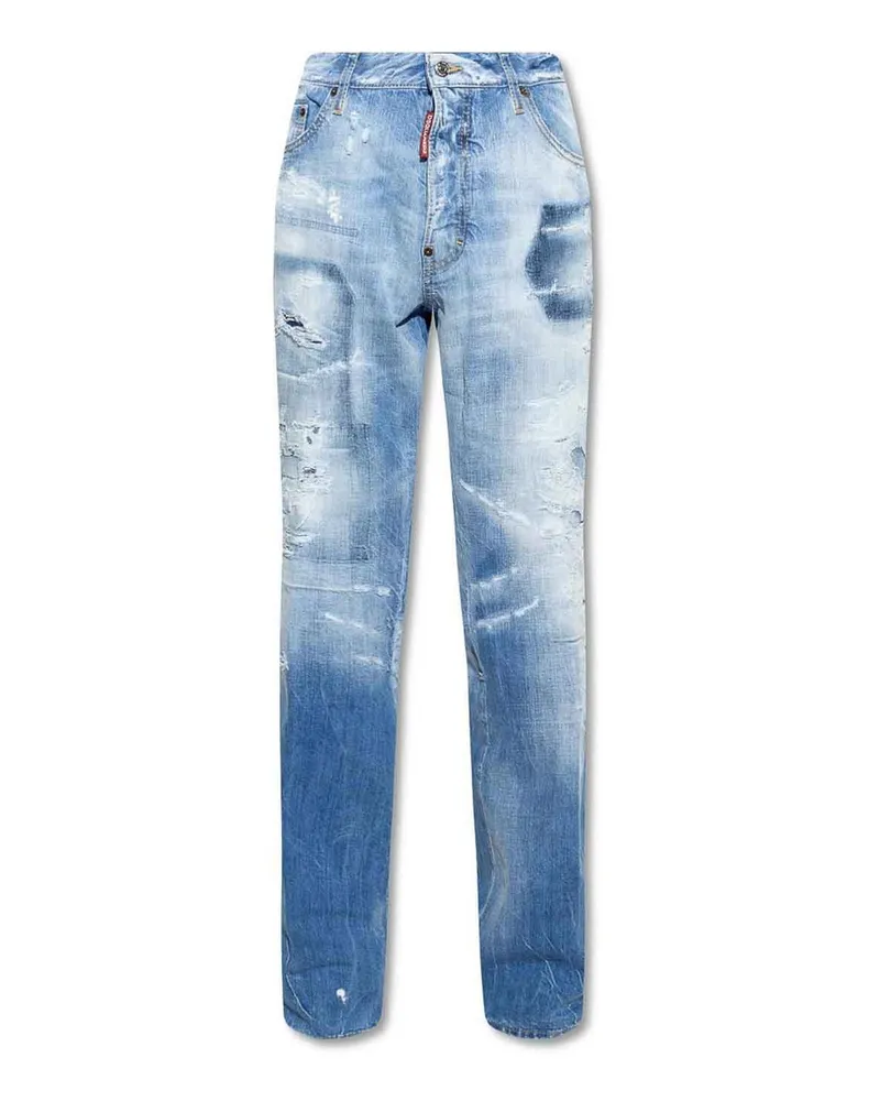 Dsquared2 Straight Leg Jeans Helles