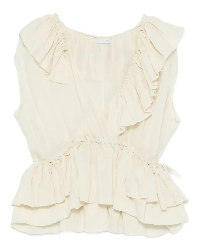 Dries van Noten Top - Creme Creme