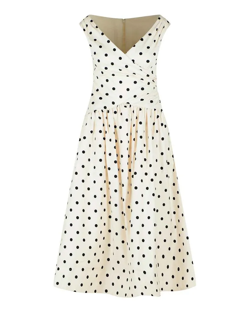 Self-Portrait Knielanges Kleid - Creme Creme