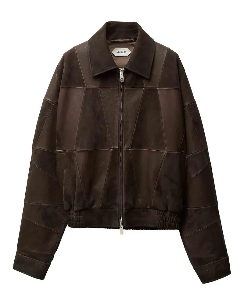 Versace Lederjacke - Beige Beige