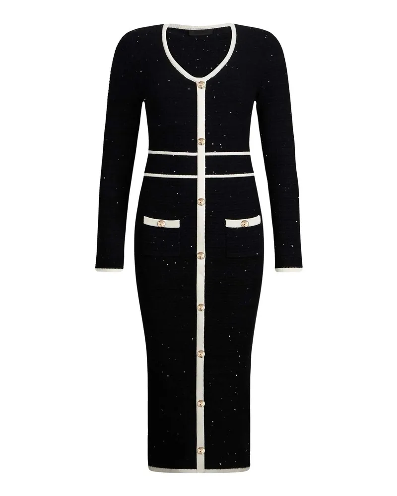 Liu Jo Knielanges Kleid - Schwarz Schwarz