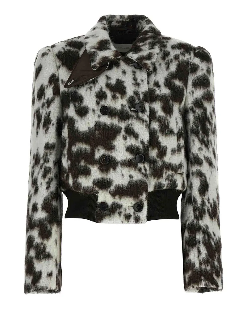 Dries van Noten Kurzer Mantel - Braun Braun