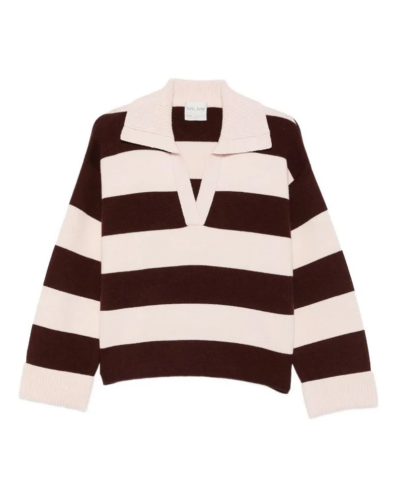 forte_forte Poloshirt - Dunkelrot Dunkelrot