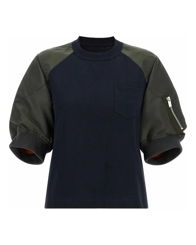 Sacai T-Shirt - Blau Blau