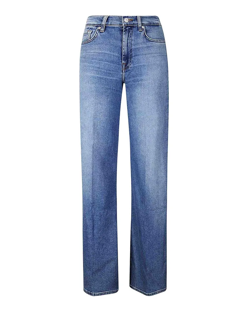7 for all mankind Straight Leg Jeans - Blau Blau