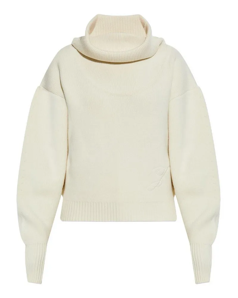 Jacquemus Rundhalspullover - Weiß Weiß