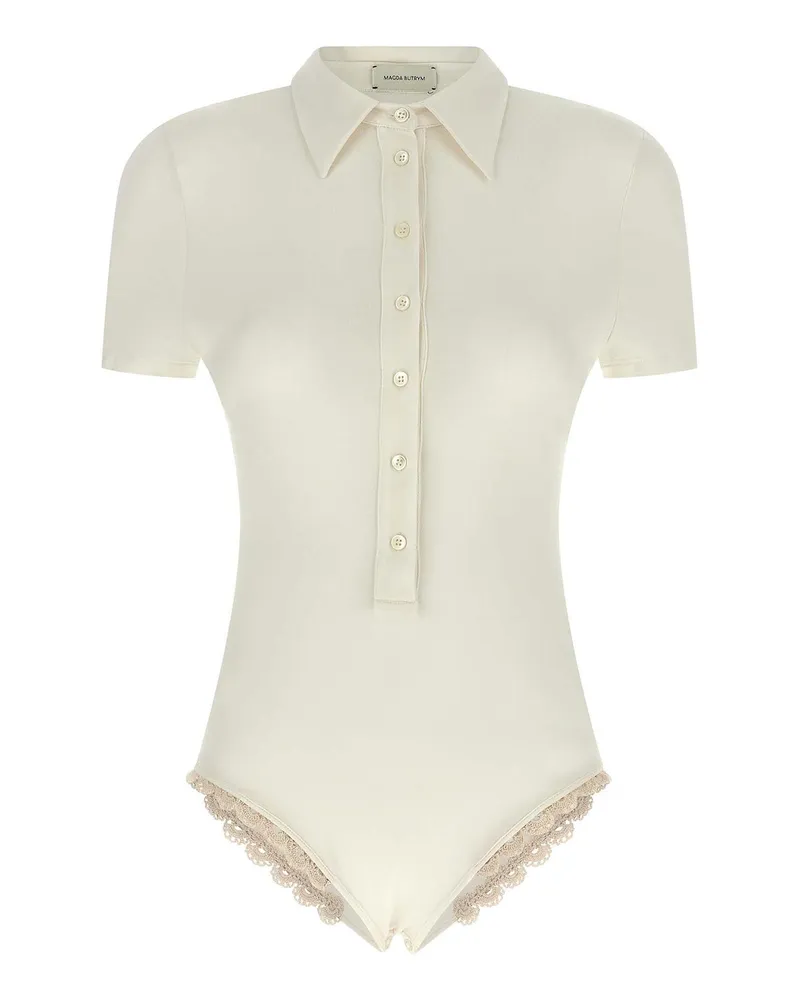 Magda Butrym Poloshirt - Weiß Weiß