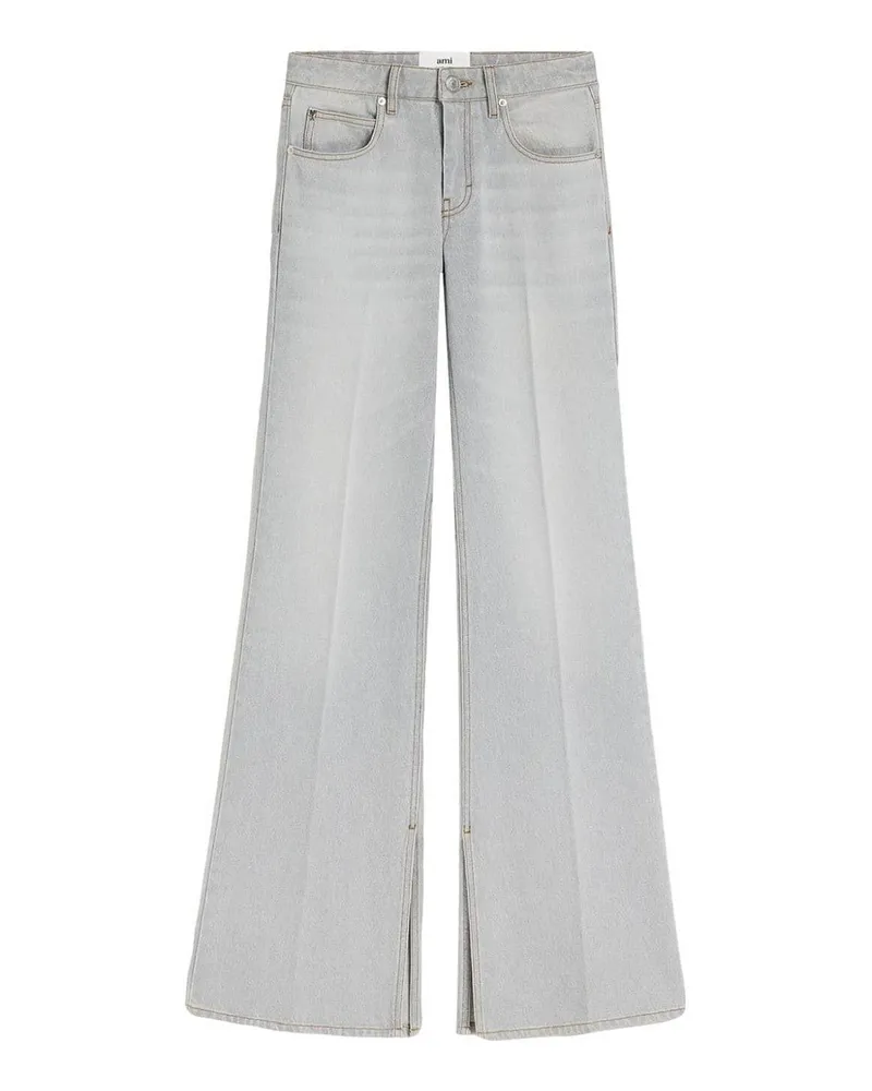 AMI Paris Bootcut Jeans - Grau Grau