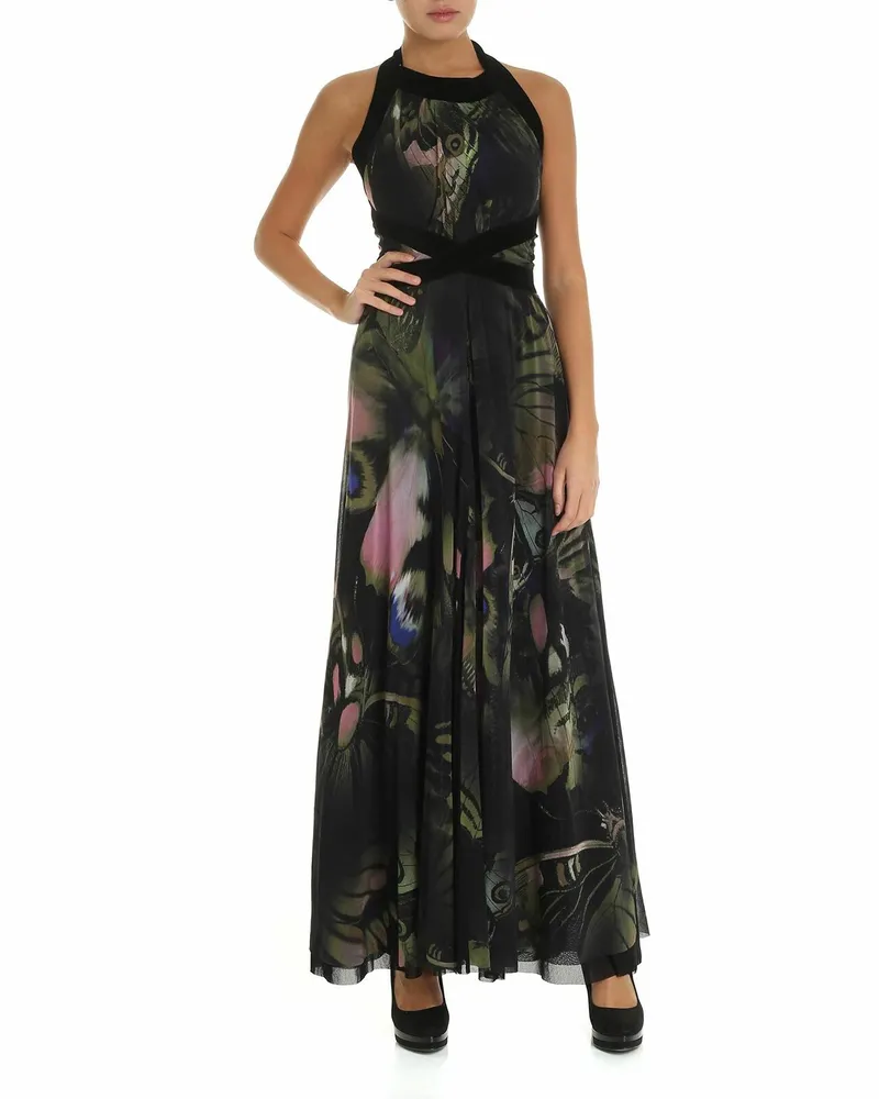 FUZZI Maxikleid - Schwarz Schwarz