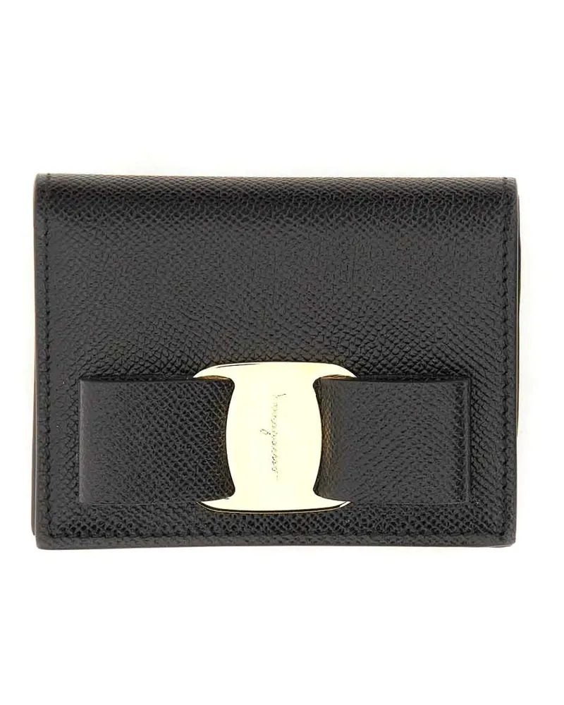 Ferragamo Portemonnaie - Schwarz Schwarz