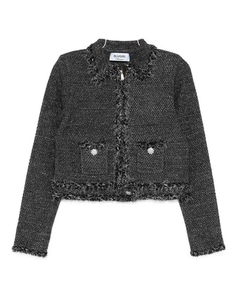 Blumarine Rundhalspullover - Grau Grau
