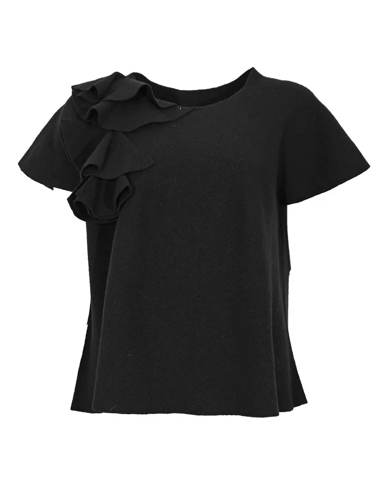 Liviana Conti Rundhalspullover - Schwarz Schwarz