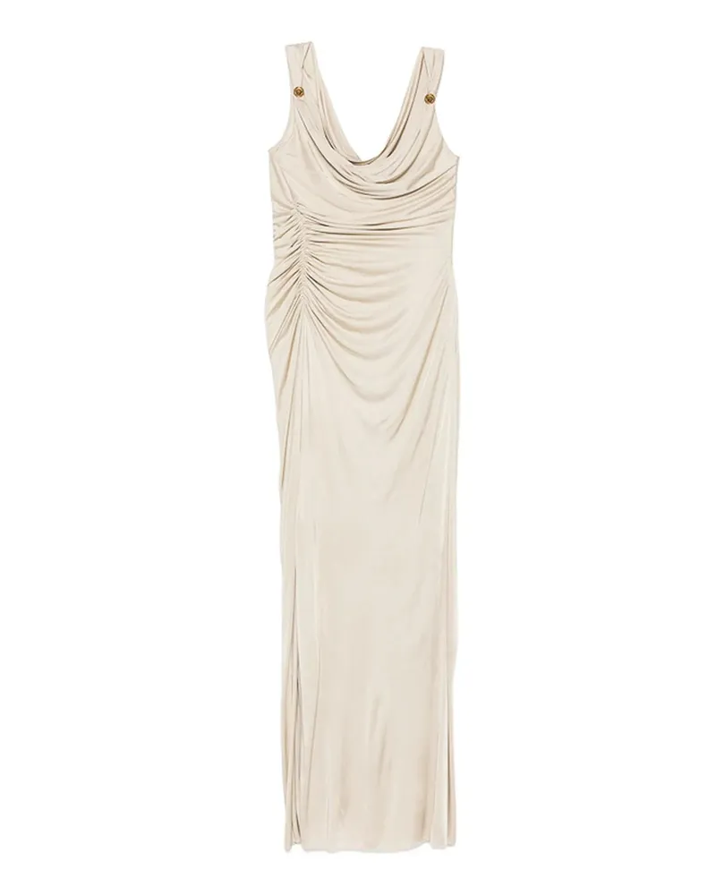 Versace Knielanges Kleid - Creme Creme