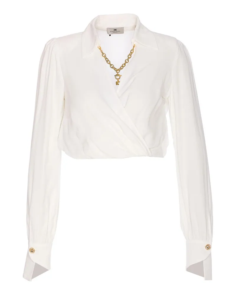 Elisabetta Franchi Hemd - Weiß Weiß