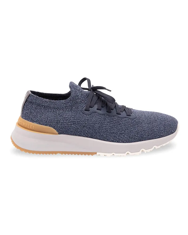 Brunello Cucinelli Sneaker - Dunkles Jeansblau Dunkles