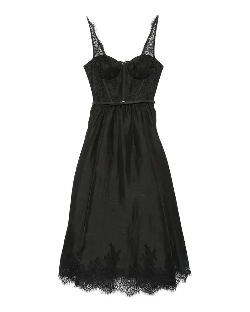 Zimmermann Knielanges Kleid - Schwarz Schwarz